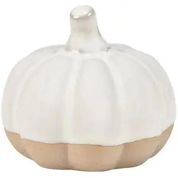 Mini Glazed Ceramic Pumpkin Decor - Glazed Finish Ornaments for Entryway, Kitchen Home Decor Supplies