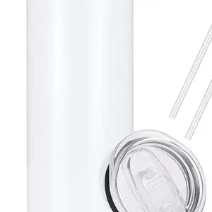 Custom  design  20oz Stainless Steel Tumbler Durable Eco-Friendly 20-ounce Straight Tumbler with Customizable Prints for Hot or Cold - Stylish & Vibrant Design