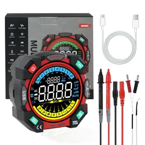 Portable Digital Multimeter Tester 6000 Counts VA Display Auto-Ranging Multifunction  Current Meter Measures  /Current, Resistance, Capacitance, Temperature,Live Wire Detector