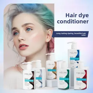Plant-Based Hair Dye Conditioner Shampoo – Temporary Color Depositing, Nourishing Treatment for Gray & Red Shades Cleanser Haircare