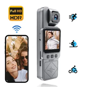 FHD 1080P Wifi Pocket Camera,Video Outdoor Sports Camera Mini DV Portable Handheld Law Enforcement Recorder 180° Rotatable Lens & 1.35'' LCD Color Screen for Outdoor Sport Skiing Cycling Hiking,Boyfriend Gift Compact