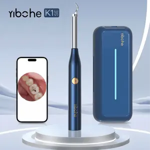 Yibohe Oral Inspection Camera – Tonsil Stone Check & Oral Care Tool with Light, WiFi for iOS/Android, 5 Tips, Rechargeable Home Care Kit
