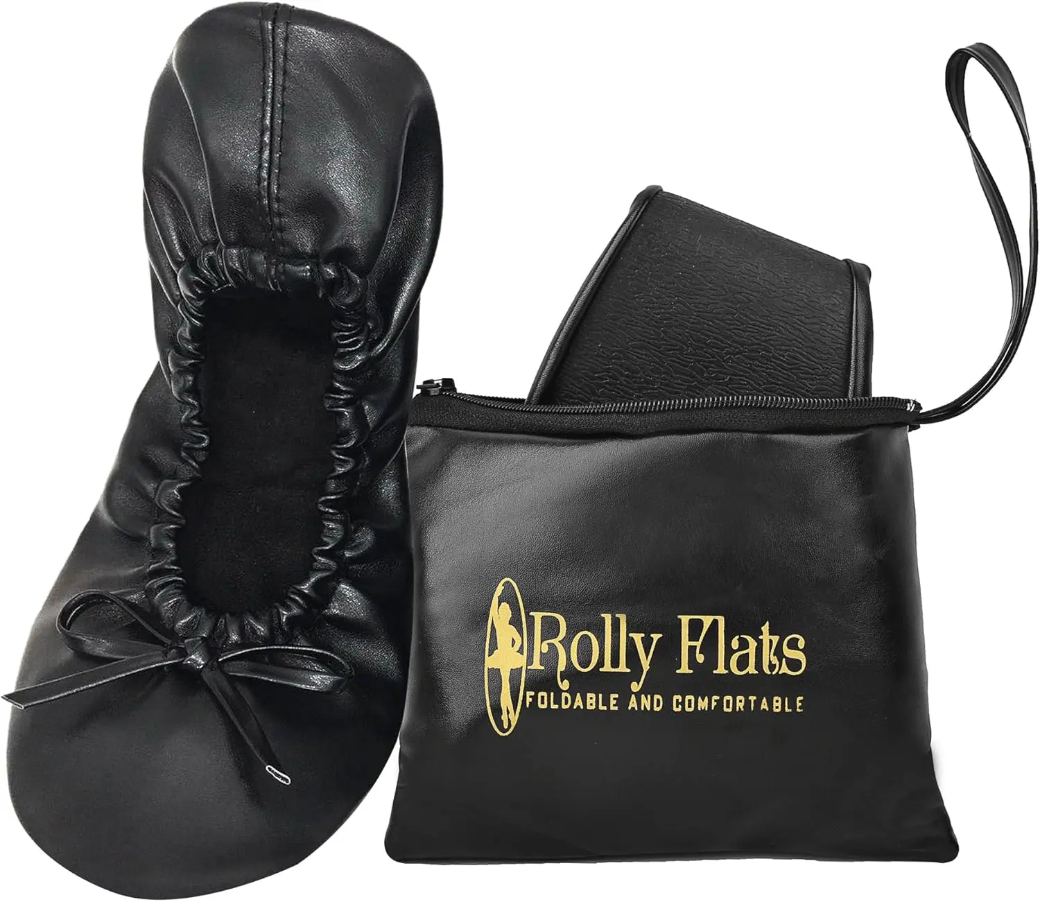 Women's Foldable Ballet Flats – Portable Flat Shoes for Travel and Wedding that Fit in Your Purse
