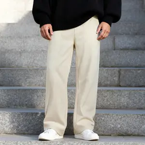 GINGTTO Men's Baggy Corduroy Pants Casual Relaxed Fit Trousers Vintage Streetwear Straight Leg Pants