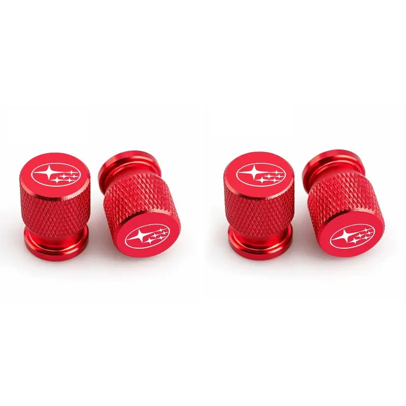 Car Wheel Tire Valve Caps, Tyre Stem Covers, Airdust Waterproof, for Subaru Impreza Legacy Wrx Sti Xv Wrc Forester Crosstrek Outback, Car Accessories