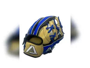 Akadema Torino Series 11.5” Inch Black Blue I Web Infielders Glove