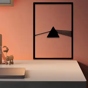 1pc Pink Floyd Album Metal Wall Art, Pink Floyd Album Statue Mural, Perfect for Music Room Wall, Office Wall, Man Cave Wall, Rock Decor, Ideal Gift for Music Lovers, Durable Metal