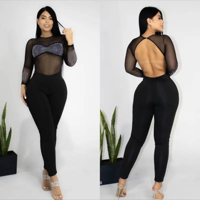 Jumpsuit top negro