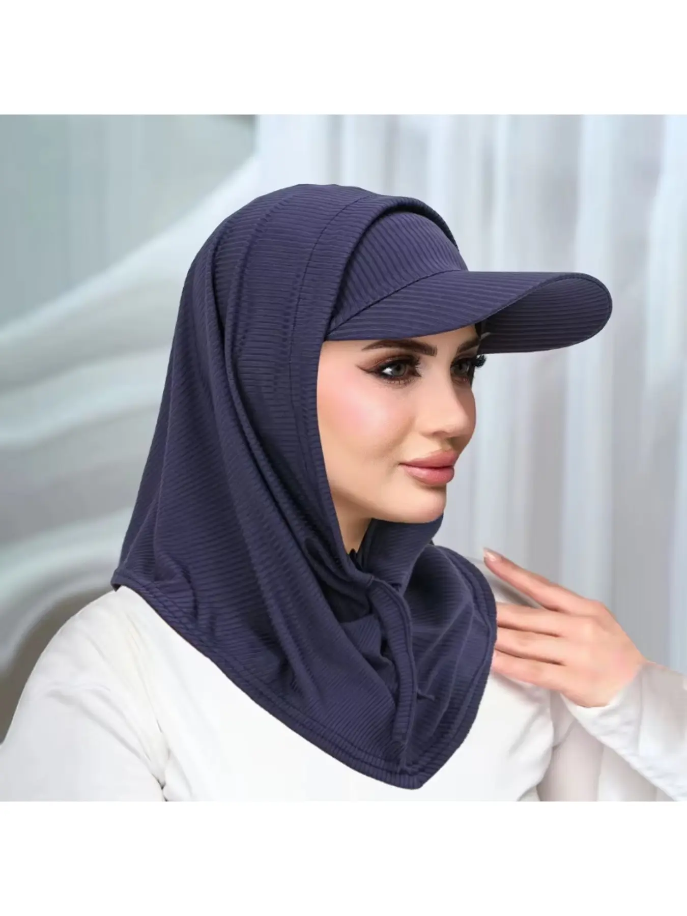New cycling scarf sun protection combo set ribbed hat UV protection neck gaiter headscarf cap set