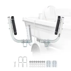 VEVOR Boat Trailer Guides, 18.5 in/20.5 in Height Adjustable Trailers Guide, 2PCS Thickened High-Duty Steel Trailer Guide-Ons with Smooth Roller Guidance, for V-Hull Boats, Small to Mid-Size BoatsVEVOR Super Brand Day