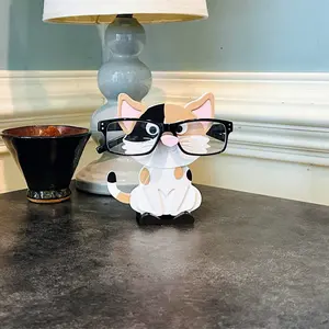 Calico Cat Eyeglass or Sunglass Holder - Multiple Colors | Durable Material | Gift Idea