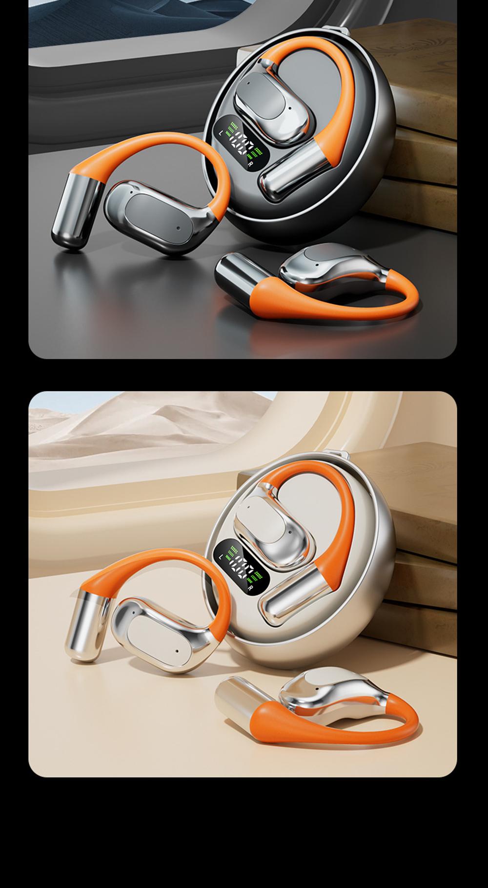 KEAI M113 Bluetooth Wireless 5.4 Earbuds, 2-in-1 OWS Rotatable Bluetooth Earbuds with USB C Charging Case, Suitable for Office, Travel, Sports, Learning