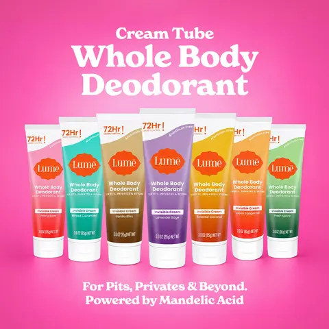 Lume Cream Tube Whole Body Deodorant - 72 Hour Odor Control - Lotion Application - OB/GYN Created