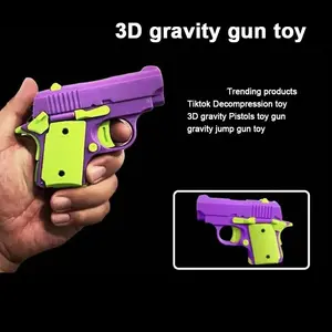 3D Printed Carrot Gun Stress Relief Toy, Creative Desk Toy for Anxiety Reduction, Fun and Unique Office Accessory