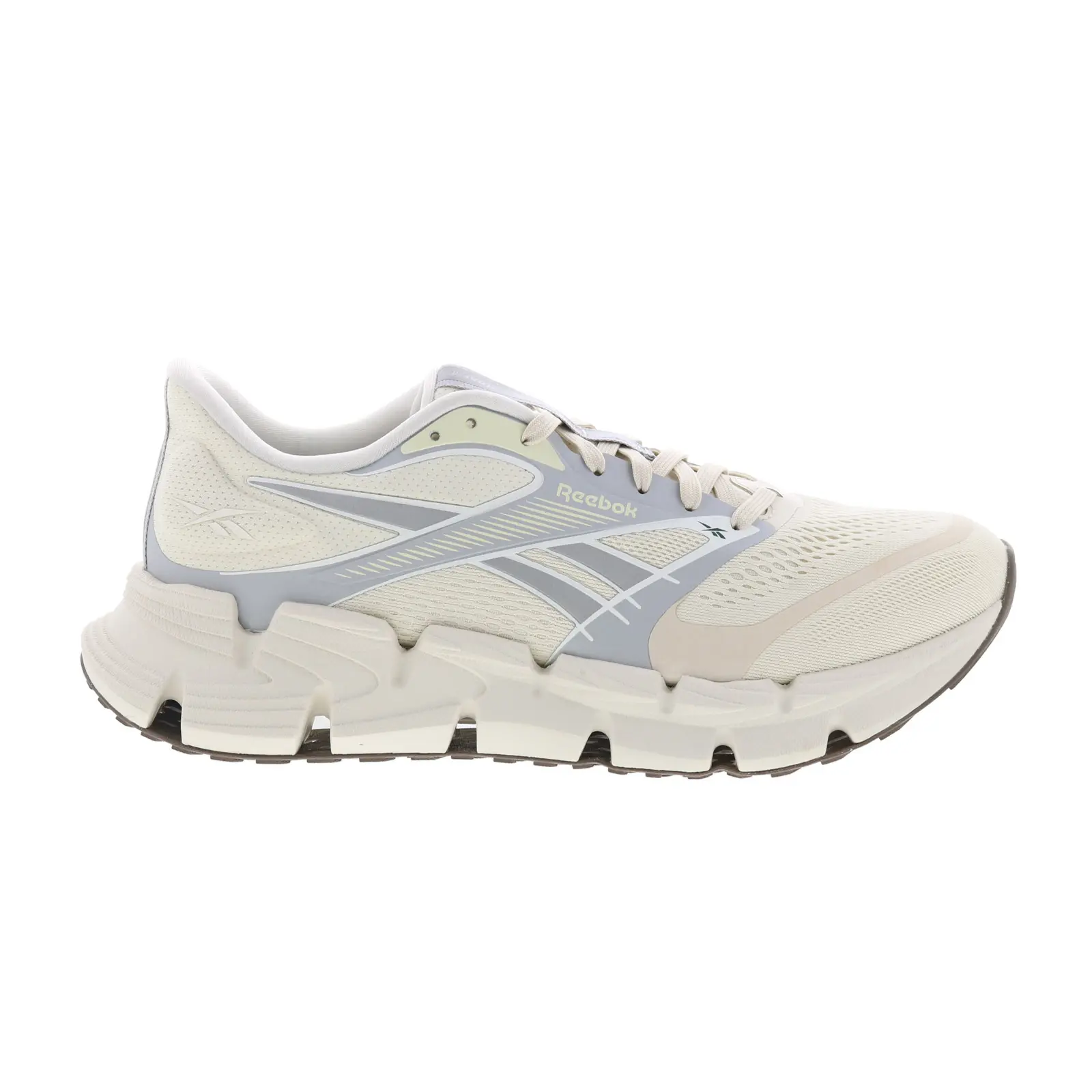 Reebok Floatzig 2 Mens Beige Canvas Lace Up Athletic Running Shoes