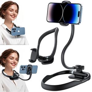 Wintory POV Neck Phone Mount - 16" Flexible Gooseneck with Magnetic Lock, Adjustable Holder, Hands-Free Accessory for Bed, Live Streaming, Fits 4-7" Phones, Holiday Gift for Vlogging, Adjustable Phone Holder summerwins,summerwins