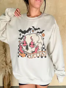 Spooky Skull Graphic Top