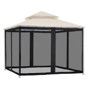 Yescom 9.8'W x 6'H Gazebo Mosquito Netting(No Frame), for 10'x10' Gazebos