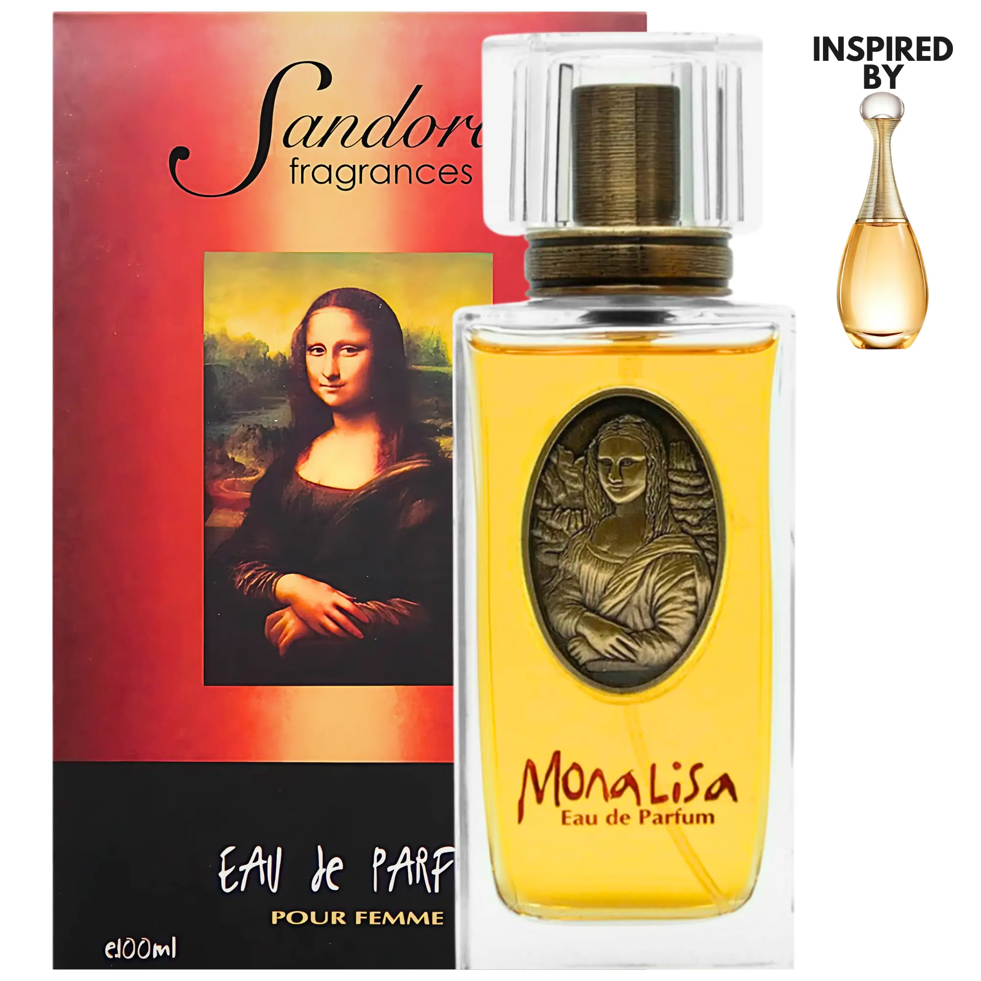 Sandora Fragrances Perfume for Women – Pear, Magnolia, Jasmine, Vanilla – Feminine, Elegant, Floral, Long-Lasting 3.4oz