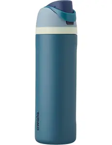Owala FreeSip Insulated Stainless Steel Water Bottle with Straw, BPA-Free Sports Water Bottle, Great for Travel, 24 Oz, Denim