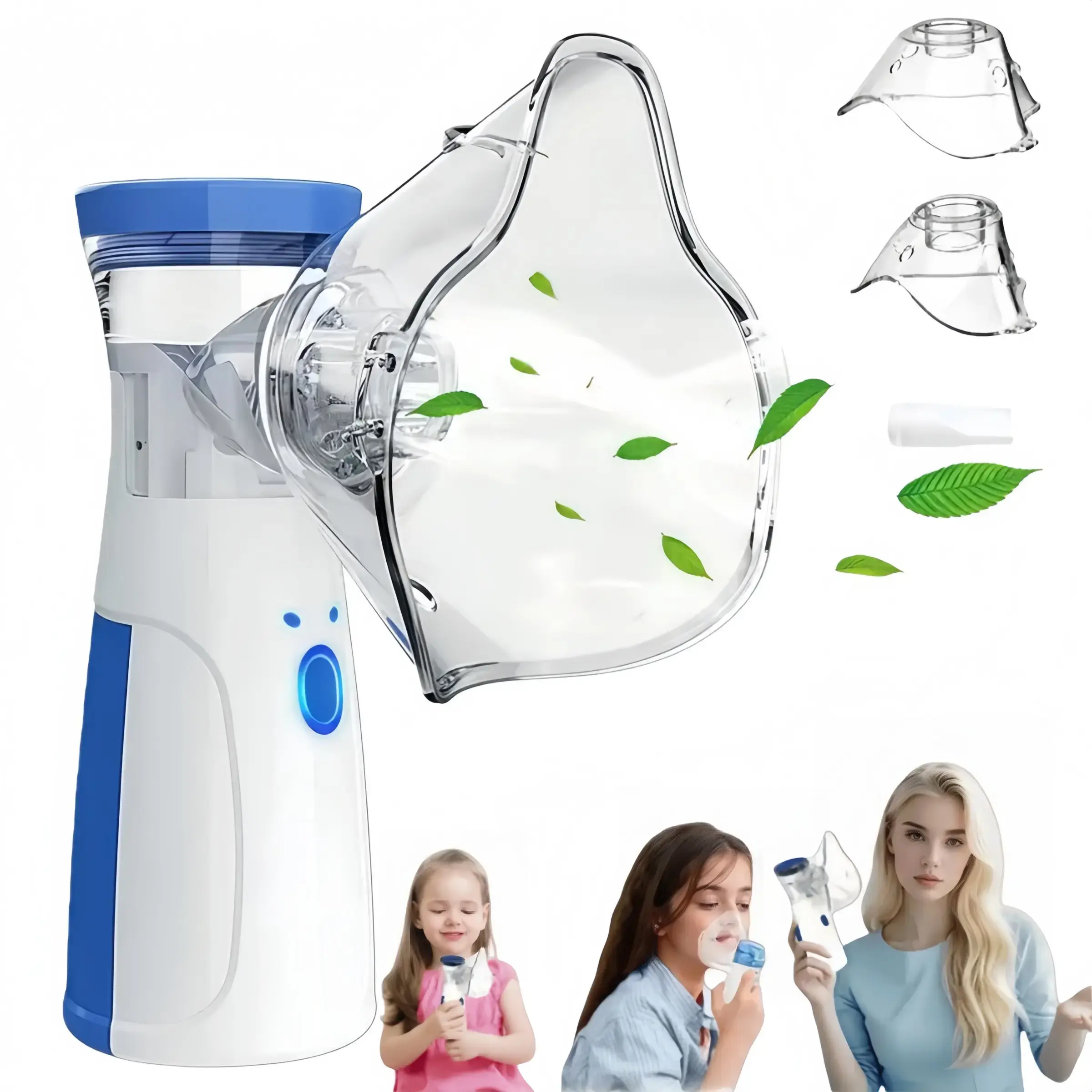 Portable Handheld Nebulizer, USB Rechargeable Mist Maker, Electric Atomizer for Breathing Issues, Suitable for Adults & Kids, Ideal for Home & Travel, Ideal Gift