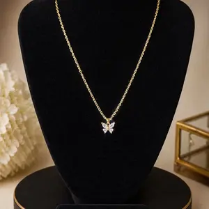 126 Butterfly Jewelry Set 14K Laminated – Crystal Shine Daily Wear