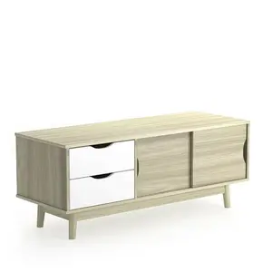 TV Stand for TV up to 60" Media Console Table Storage with Doors