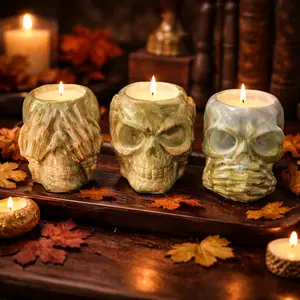 monkey skull candles