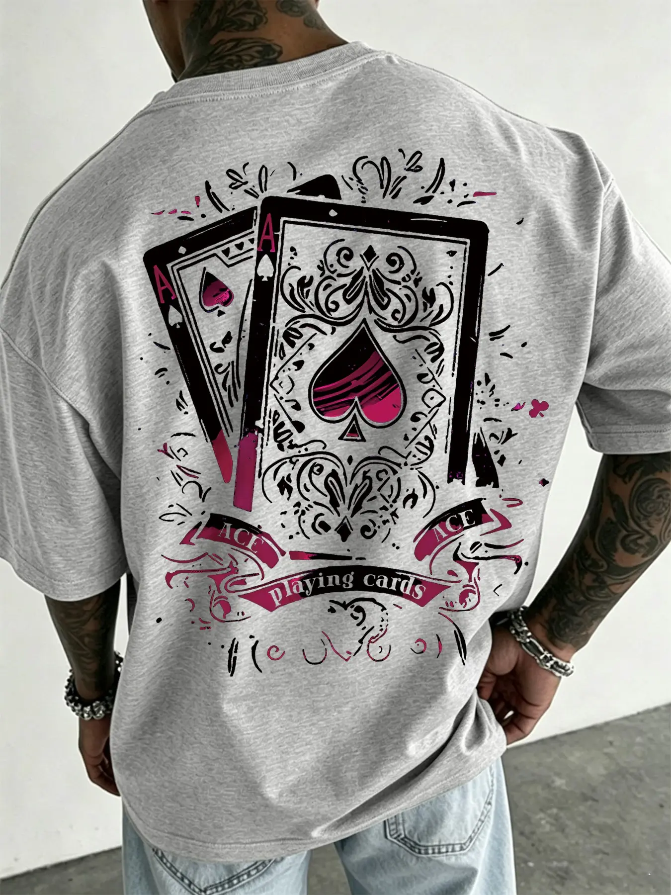Light Floral Gray