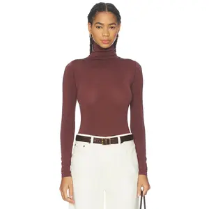 Wolford Colorado String Bodysuit in Mahogany