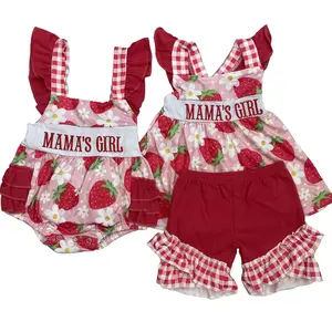 C Toddler Girl Clothes Girl Strawberry Outfit Summer Clothing Set