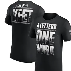 WWE Jey Uso 4 Letters One Word 3-Sided T-Shirt, Main Event Jey Uso Tee, Wrestling Fan Shirt, Tribal Chief Era Merch, SmackDown Superstar Graphic Tee