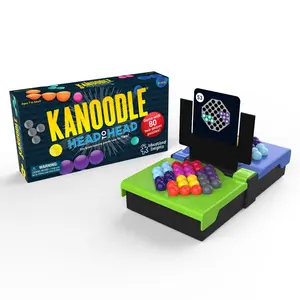 Educational Insights Kanoodle Head-to-Head Puzzle for 2 Players, Brain Teaser Game for Kids, Teens and Adults, Featuring 80 Challenges, Stocking Stuffer, Gift for Ages 7+
