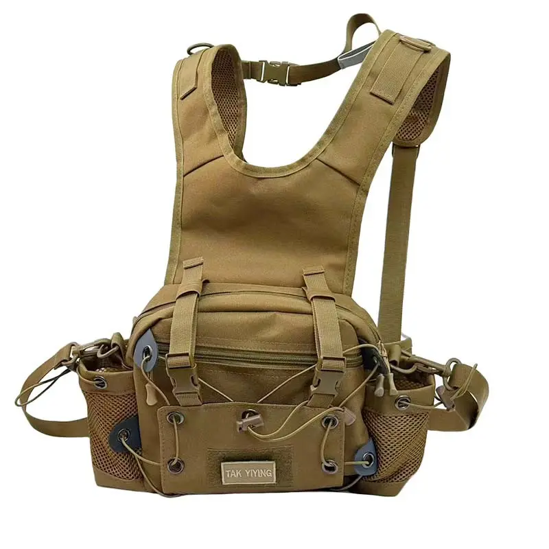 Men's Multi-Functional Sports Backpack, Nylon Chest Bag for Outdoor Training, Universal Sports Bag, All Seasons Use