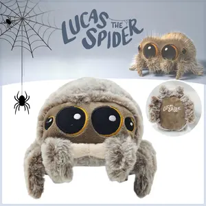 Stuffed Soft Animals Plushies Spider Toy Black Little Lucas Simulated Pillow Doll Anime Game Room Pillow Decora Kid Gift