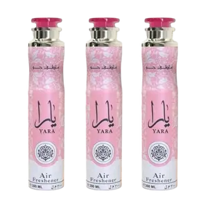 (3 Pack) Yara Air Freshener Spray by Lattafa, 300ml