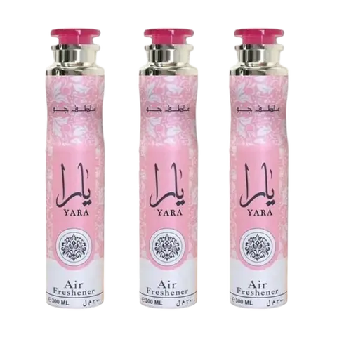 (3 Pack) Yara Air Freshener Spray by Lattafa, 300ml