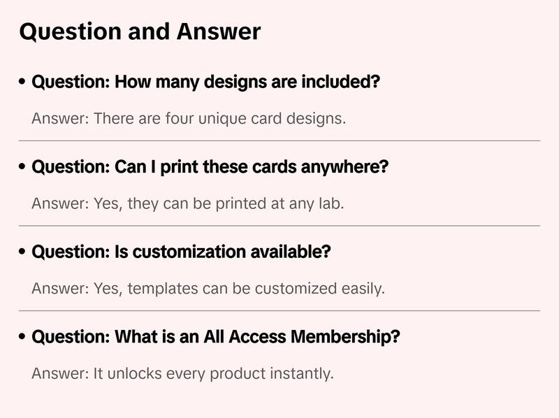 Christmas Photo Card Set - Blue Christmas