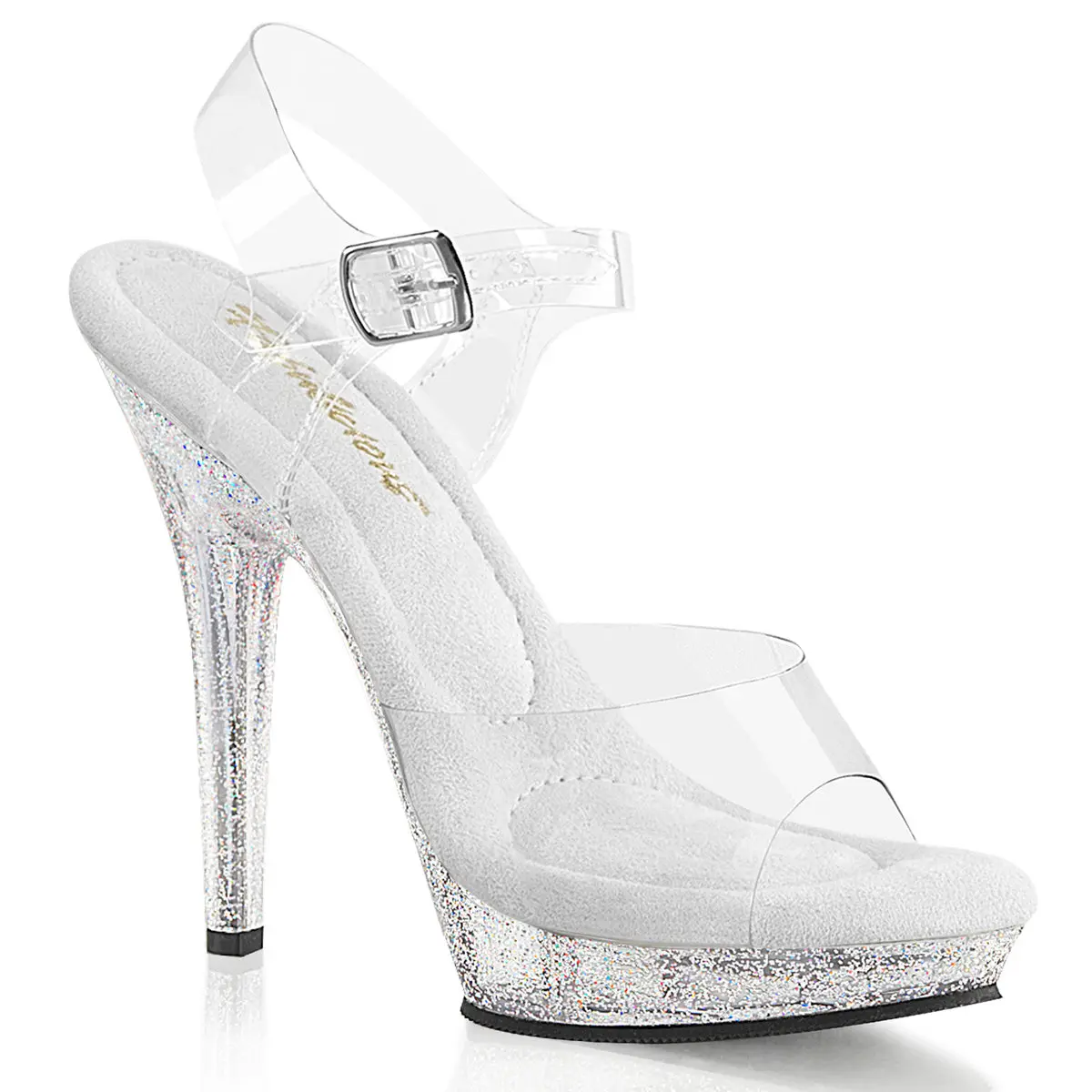 5 Inch Heel LIP-108MG Clear