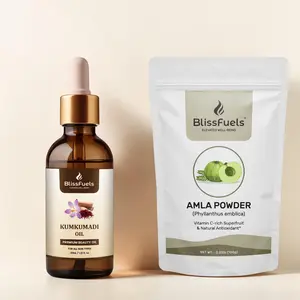 BlissFuels Glow Bundle: Kumkumadi Oil + Amla Powder, Brightening & Glow Support, Daily Skin Routine