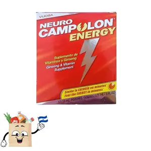 Vijosa Neuro Campolon Energy - Vitamin & Ginseng Supplement - 12 Pouches of 10 mL Each - Feel the Energy in Minutes