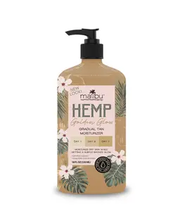 MalibuHemp Golden Glow Body Moisturizer for Dry Skin 18 fl oz