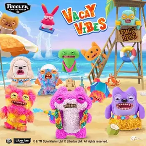 Fuggler Tooth Monster Vacay Vibes Series Plush Dolls Ugly-Cute Funny Trendy Toys and Figurines for Kids