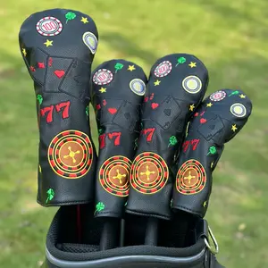 Multi-Element Combination Golf Club Cover, Fits Driver, Fairway & Iron Clubs, Thick Inner Lining, Durable & Stylish, Perfect Golf Gift