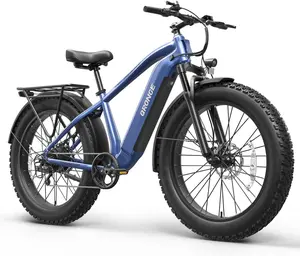 Qronge Electric Bike for Adults 1200W Peak, 48V 15AH Battery Ebike, 28MPH Adult Electric Bicycles, 26" Fat Tire Electric Mountain E Bike, Up to 70 Miles, 7 Speed, Thunder