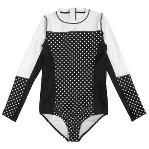SwimZip Women's UPF 50+ Long Sleeve Surf Suit (One Piece Bodysuit)