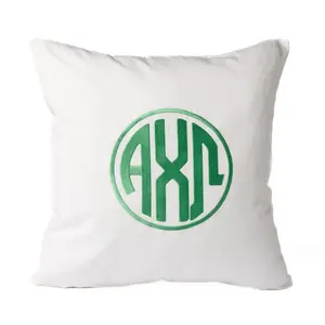 Alpha Chi Omega Circle Monogram Pillow
