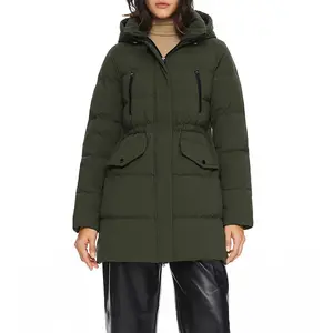 Orolay Women's Puffer Winter Down Coat Stylish and Versatile Parka Jacket for Casual Outings and Daily Wear with Adjustable Hood Windproof Long Jacket