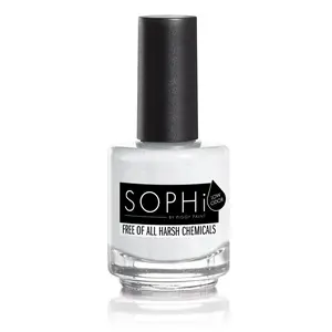 Sophi Snow More Cold Feet Matte White Nail Polish Non-Toxic Vegan 0.5 fl oz 15 ml Water Based