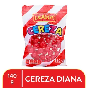 3 Candy Diana Cereza. Cereza is gummies with strawberry flavor 4.93oz (140 g)